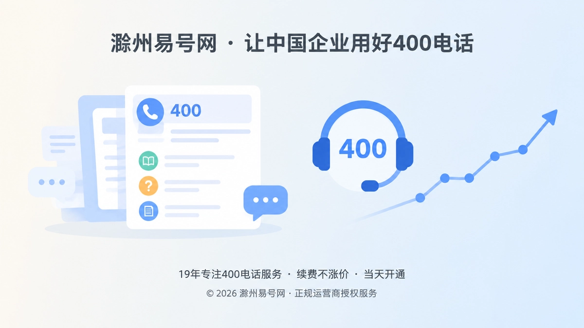 2026年滁州企业400电话帮助中心建设：让服务知识可查可答